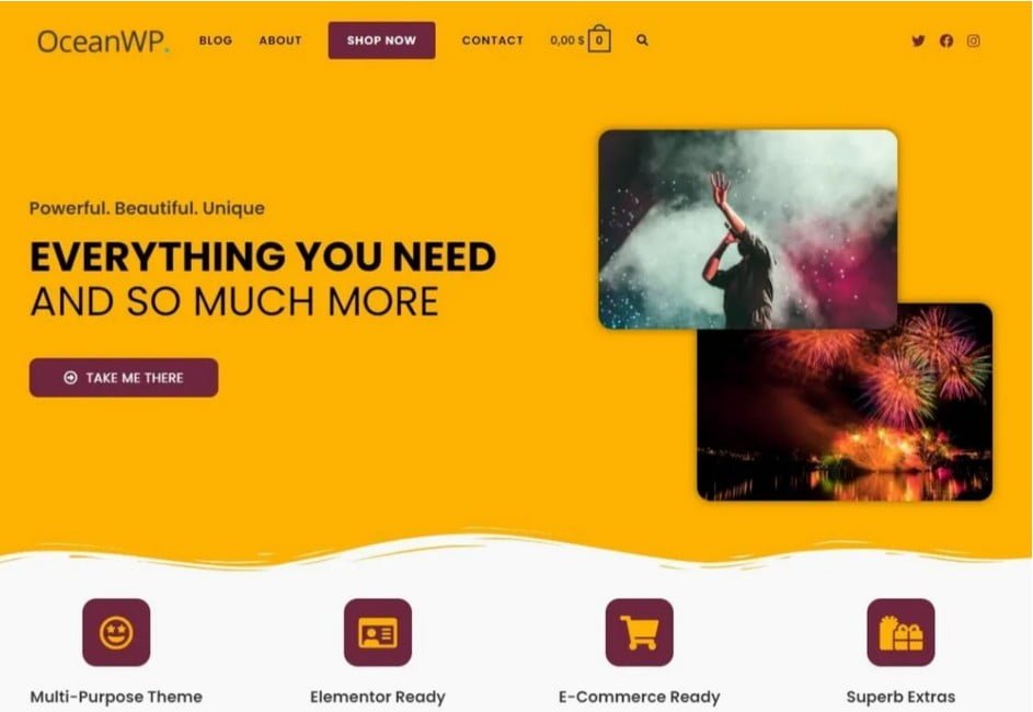 You can also choose a free version of OceanWP theme.
