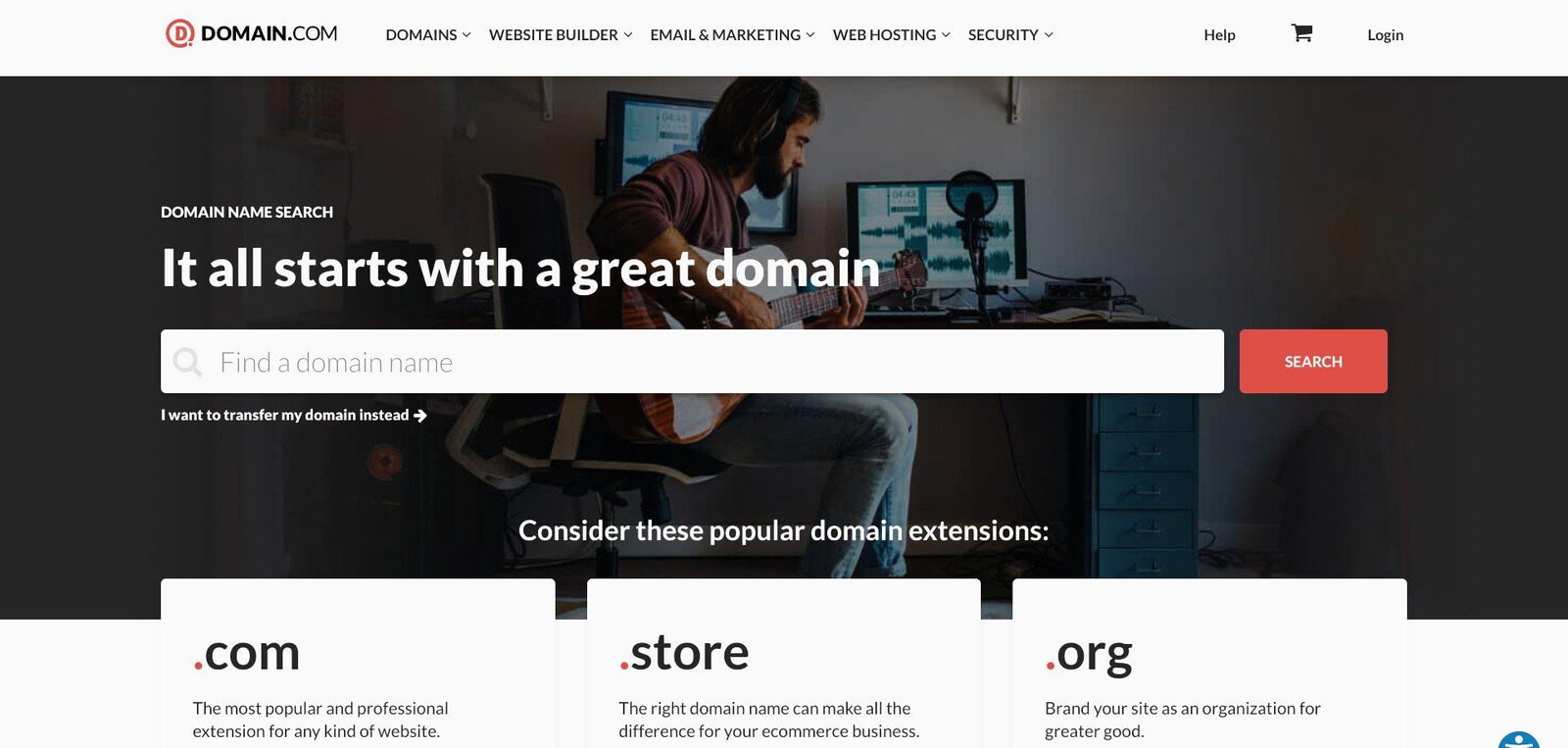 If you want to pack your domain name, register it with a top registrar like Domain.com