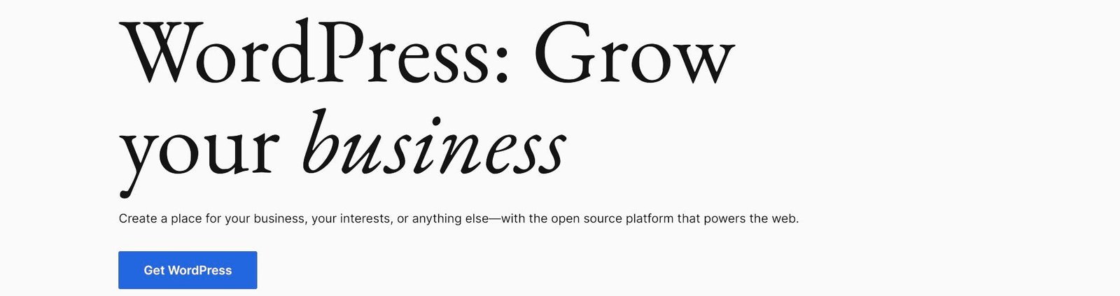 Install WordPress Install the latest version of WordPress.