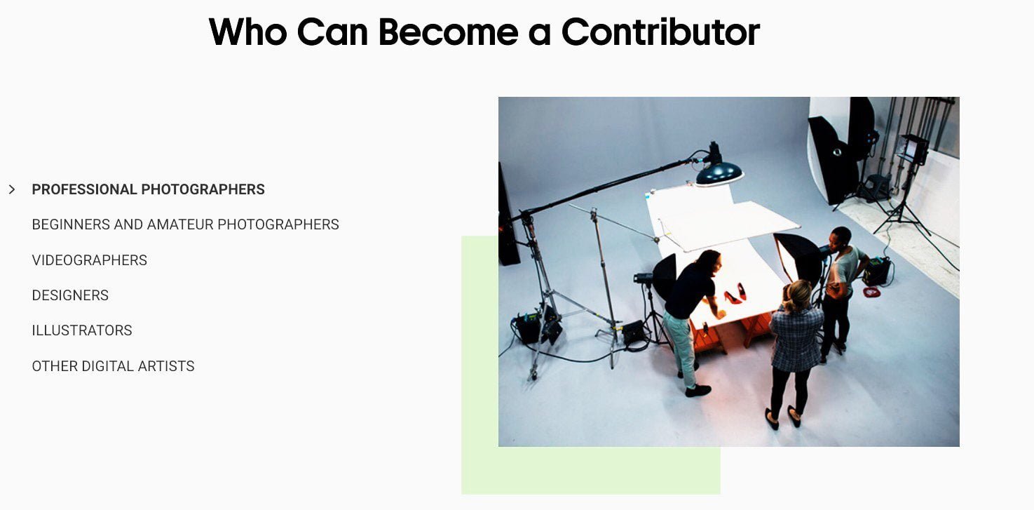 Both amateurs and professionals can become contributors on stock photography sites.