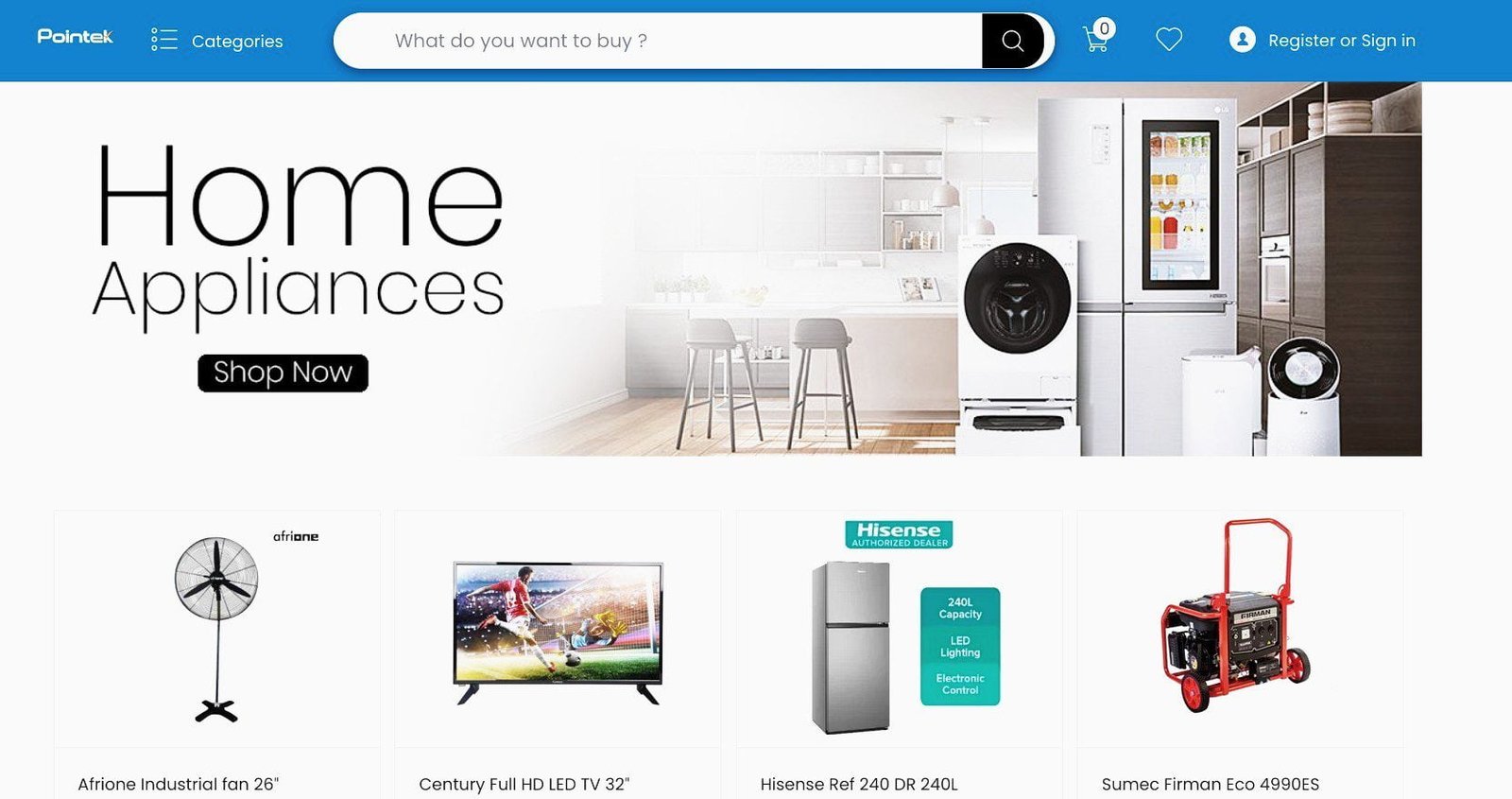 Start an online electronic store like Kara or Pointek.