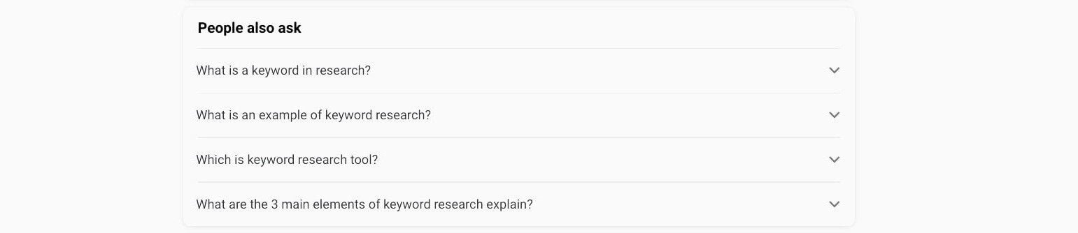 You'll discover a lot of keywords in 'People Also Ask' section on page 1 of search results.