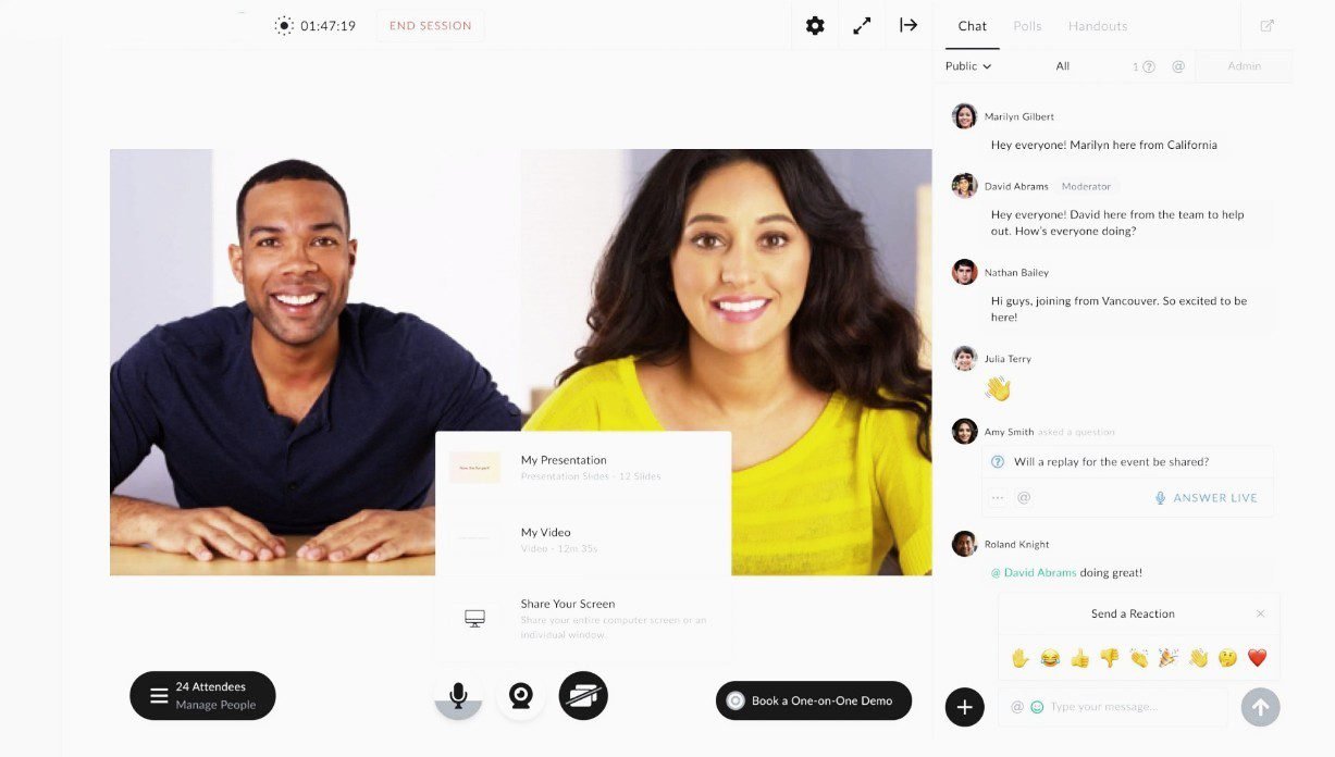 Set up your webinars with a reliable webinar software.
