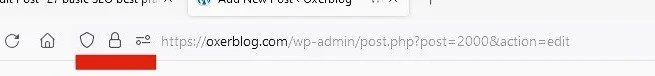 The padlock sign in the search bar signifies a secure and safe website.
