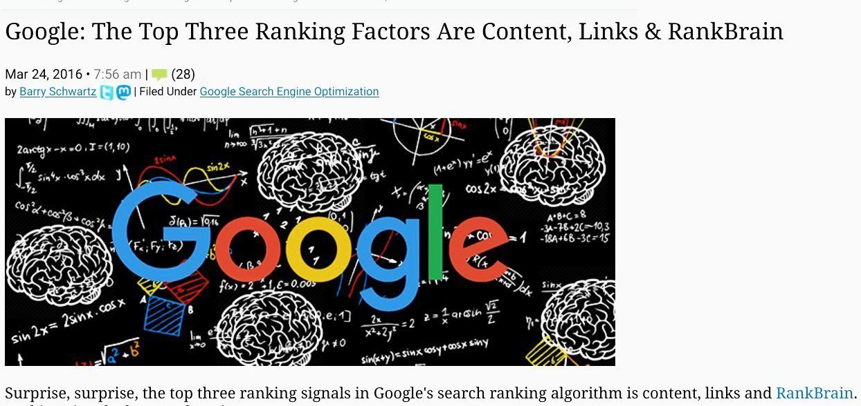 Backlinks are among Google's top 3 ranking factors.