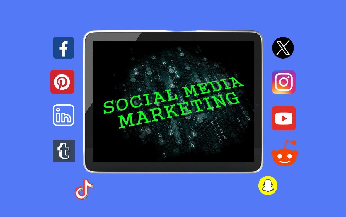 Social media marketing Promote your website and brand on social media to attract more customers.