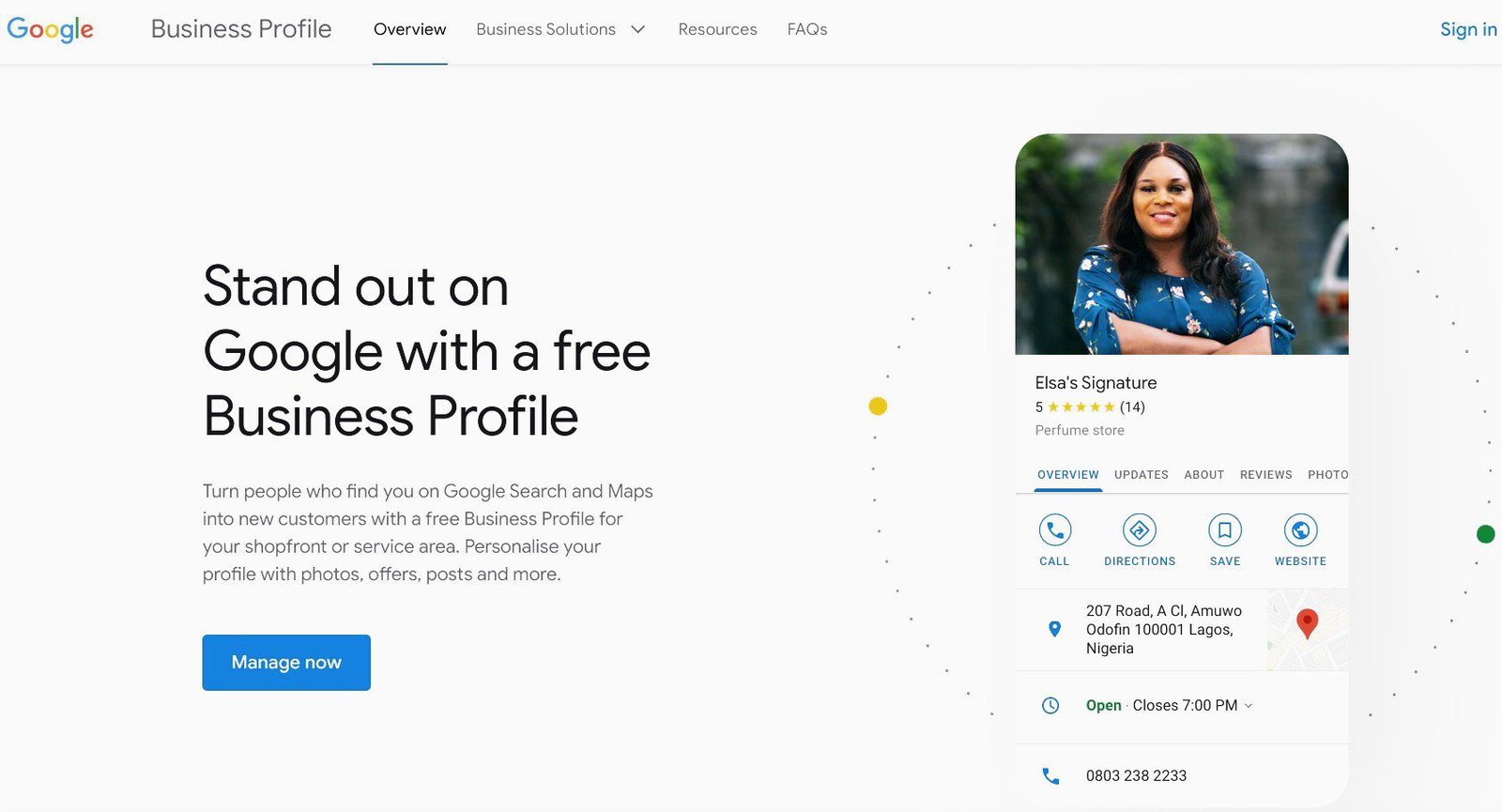 Google Business Profile Create a free Google Business Profile to promote your website.