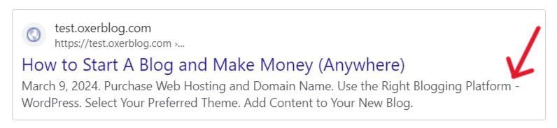 Write rich meta descriptions that feature as snippets in search results.
