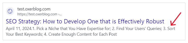 Write a unique meta description for each of your posts.