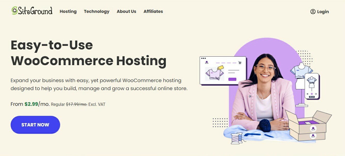 SiteGround offers special WooCommerce hosting to help you build, manage and grow a successful online store.