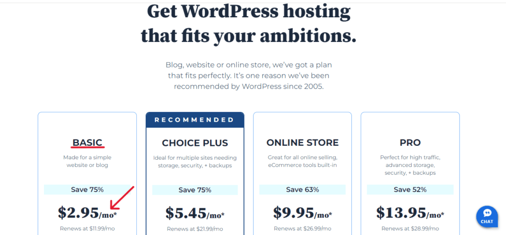 If you find more than one great niche, you can start multiple websites using one hosting plan on Bluehost's Shared hosting.