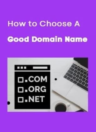 Choosing a good domain name from the outset can impact your website's online success.